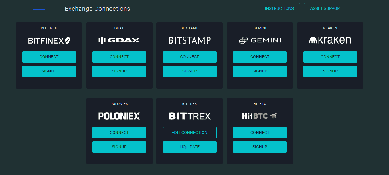Cryptocurrency exchanges