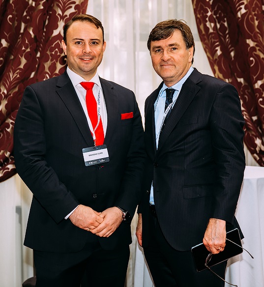 The Industry Spread CEO, Brendan Gunn with First Digital Capital Chief Scientist, Dr Scott Stornetta