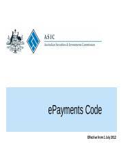 ePayments Code