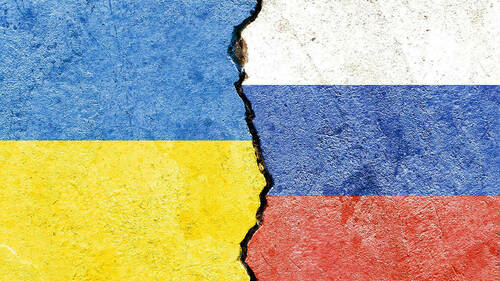 abstract Ukraine Russia international political economic relationship conflicts concept texture background