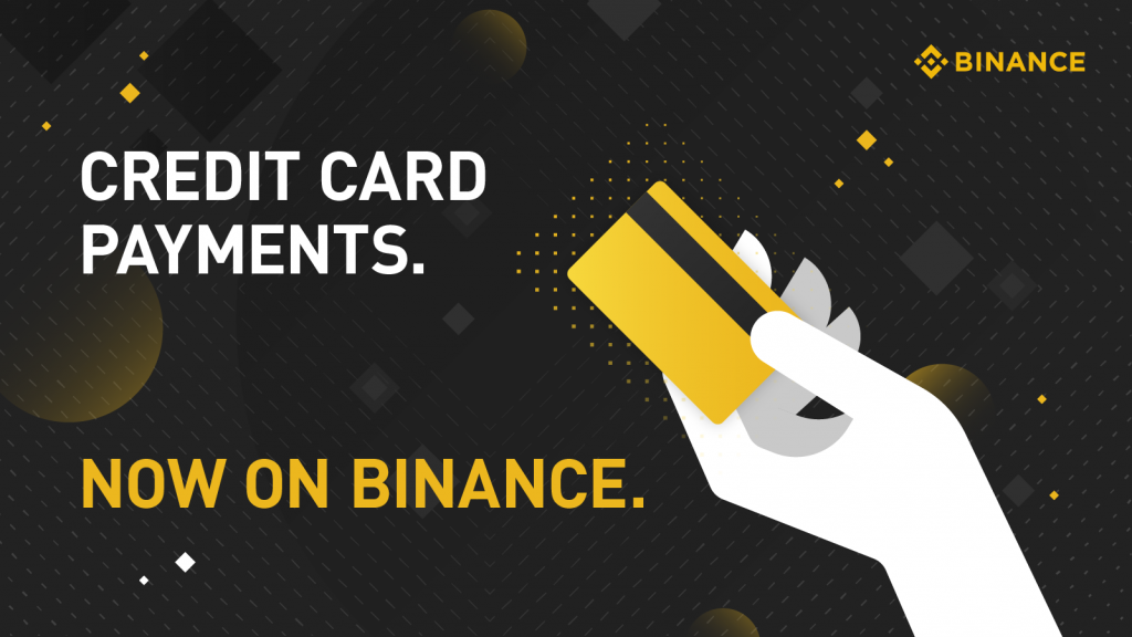Binance accepting credit card payments